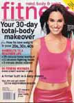 Fitness magazine shoot, cover, March, 2002